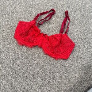 Victoria's Secret Vibrant Red Lace Bra